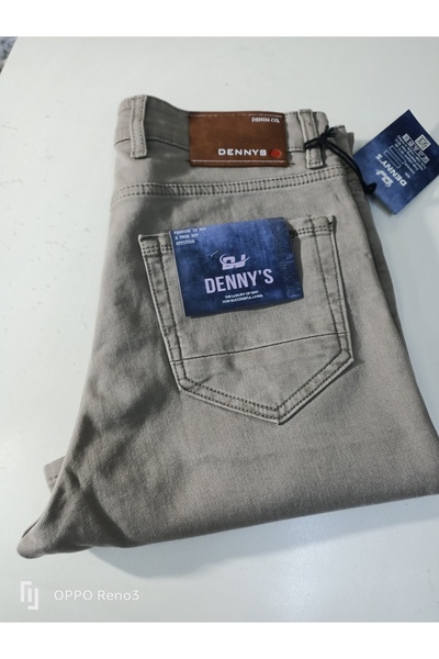 DENNYS Reguler yüksek bel likralı fermuarlı kotpantolon