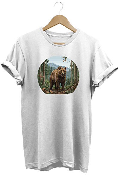WİDİ Huntwear Wild Boar Printed Nature T-Shirt Outdoor Camping Wear