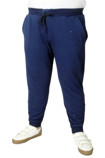 cusseli Plus Size Sweatpants with Darpaça Print C20507 Indigo