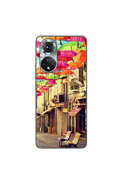 OEM Husa compatibila cu Honor 50 Silicon Gel Tpu Model Strada Umbrele Colorate