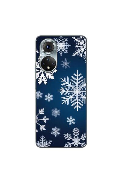 OEM Husa compatibila cu Honor 50 Silicon Gel Tpu Model Fulgi de Nea