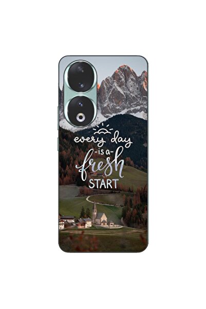 OEM Husa compatibila cu Honor 90 5G Silicon Gel Tpu Model Mesaj Fresh Start