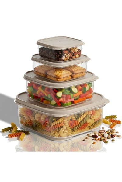 Salestore.ro Set of 4 BPA-Free Leak-Proof Food Storage Containers 0.2/0.53/1....