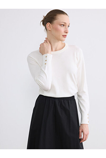 LC Waikiki Rmz Gi̇yi̇m Farkiyla Zero Roba Collar Women's Knitwear Sweater