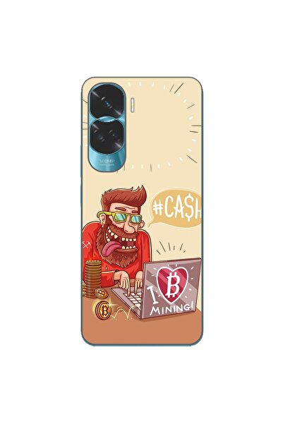 OEM Husa compatibila cu Honor 90 Lite 5G Silicon Gel Tpu Model BTC Mining