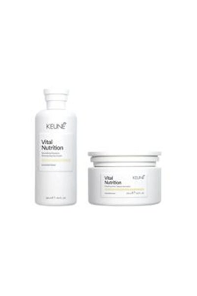 Keune Pachet Hranitor pentru Par - Vital Nutrition Nourishing: Sampon 300 ml,...