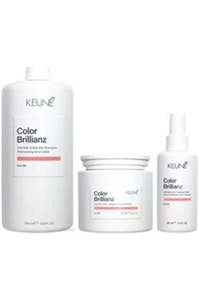 Keune Pachet pentru Par Vopsit - Color Brillianz: Sampon Fara Sulfati 1000 ml...