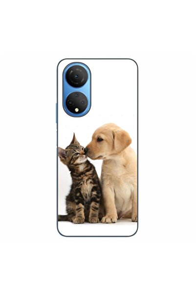 OEM Husa compatibila cu Honor X7 Silicon Gel Tpu Model Pisicuta Catelus Prieteni