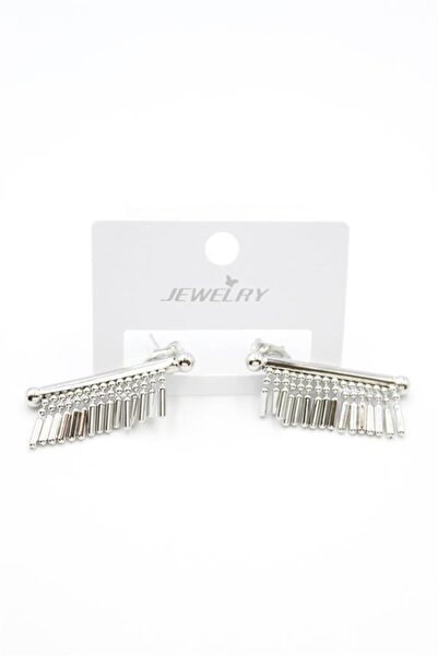 atastore2017 Stick Dangle Earrings - Silver