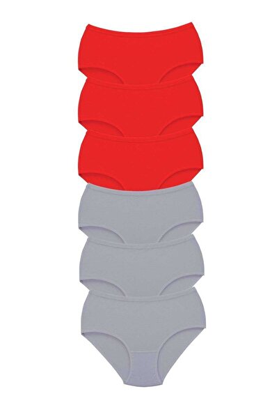 Mudanis 6 Pieces Tutku Women's High Waist Bato Thick Rubber Panties S6