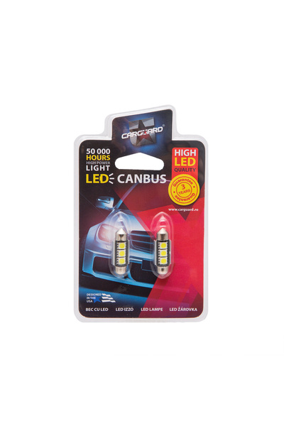 CarGuard Bec LED auto Sofit 36 mm, 12V, 3W, 6000K, 54 lm