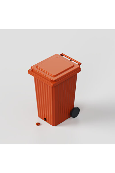 Wave Bin WAVE Eurobin with outlet Brick Red 240L AETA Terracotta Bin