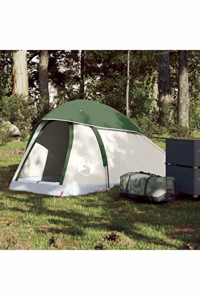 vidaxl Cort de camping cupola pentru 1 persoana, verde, impermeabil