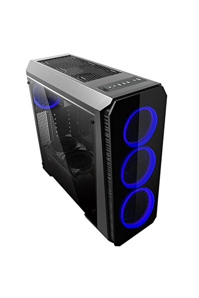 Everest X-RACER PEAK 600W TEMPERLI CAMLI 4x12CM RGB FAN