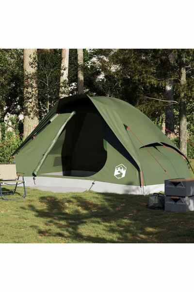 vidaxl Cort de familie cupola 6 persoane verde masliniu impermeabil