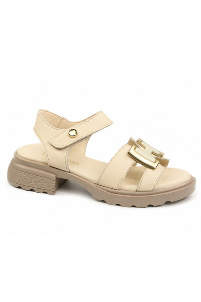 Anna Viotti Natural leather sandal d22 s640-beige-39