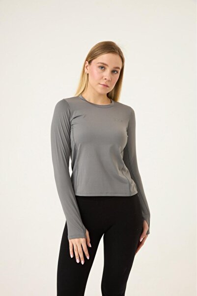 Zoor Kadın Uzun Kol Compression Fitness Gym Spor Body Tshirt