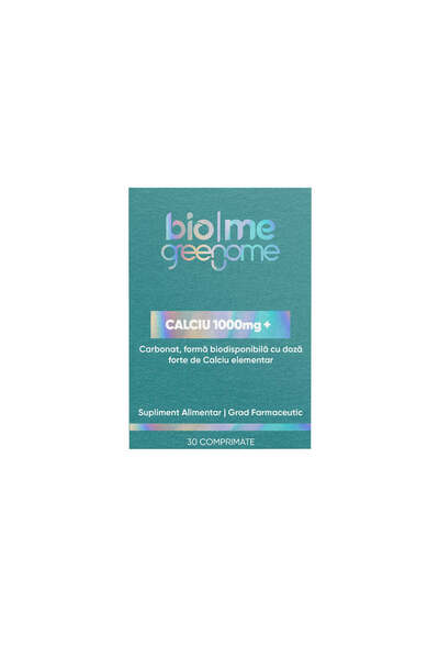 Biome Calciu 1000mg+, 30 comprimate