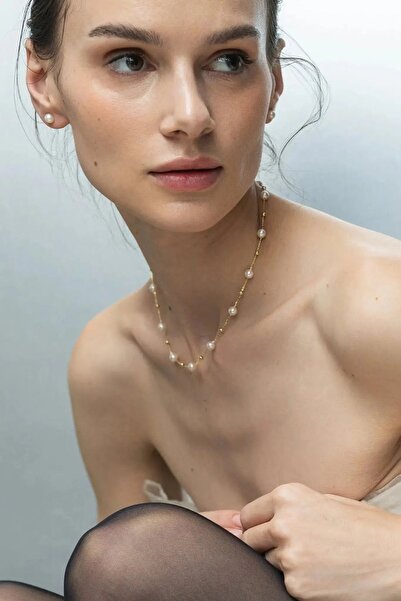 Lisa&Co. Cercei Argint Just Pearls XL / Argint placat cu rodiu / Perle de apa...
