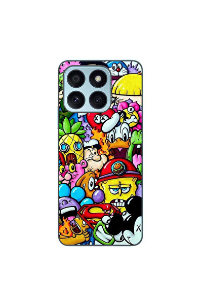 OEM Husa compatibila cu Honor X8b Silicon Gel Tpu Model Pop Art Cartoons