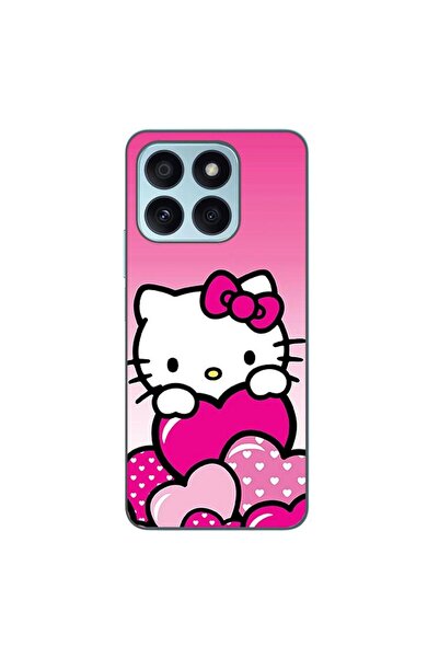 OEM Husa compatibila cu Honor X8b Silicon Gel Tpu Model Hello Kitty Pink Hearts