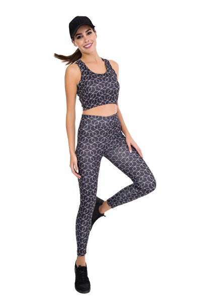 Lady Lingerie Set sportiv pentru femei cu colanți și pantaloni scurți (Fitness)