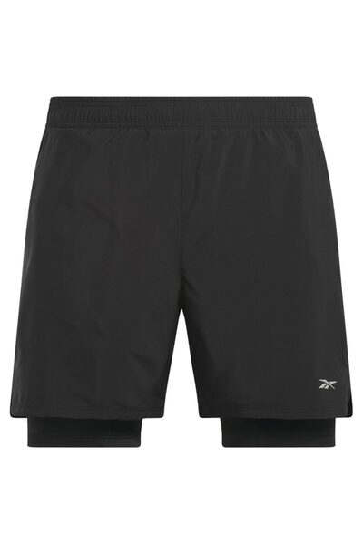 Reebok Șorturi 2-în-1 pentru bărbați, model Hype, mărimea S
