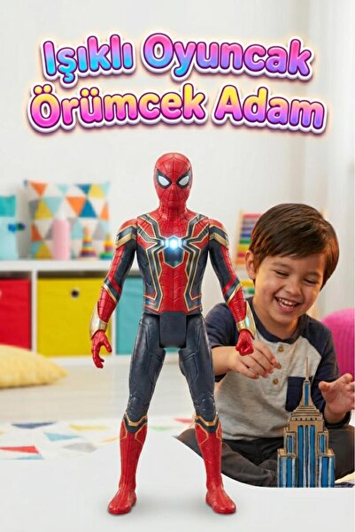 Tıfıl Toys Işıklı Sesli Pilli Kafası ve Eklemleri Hareket Eden 30cm Detaylı O...
