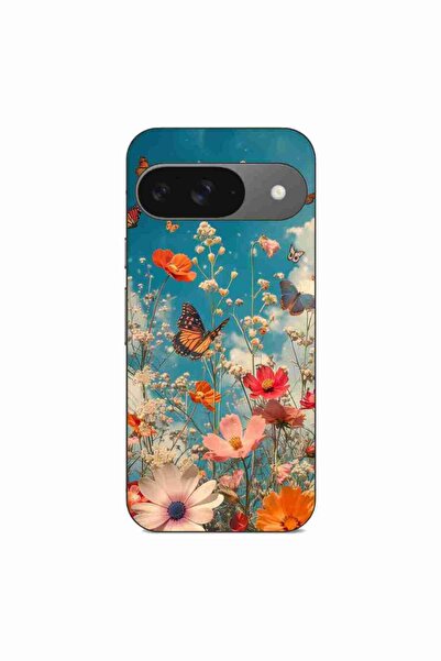 OEM Θήκη συμβατή με Google Pixel 9 Pro από σιλικόνη gel TPU με σχέδιο λουλουδ...