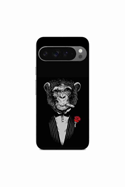 OEM Husa compatibila cu Google Pixel 9 Pro XL Silicon Gel Tpu Model Cigar Monkey