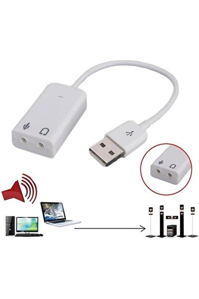Yıldızan TAMGÜN كرت صوت خارجي 7.1 USB مع كابل، محول ميكروفون 3.5 ملم، محول تح...