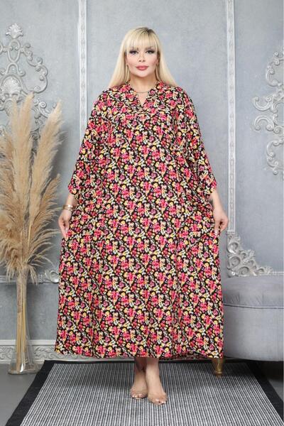 mervemoda Women's large size woven dress
