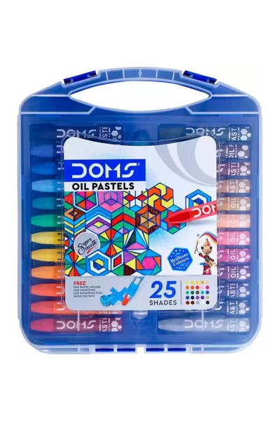 doms Oil Pastel Hexagonal 25-Pack Oil Pastel Paints /