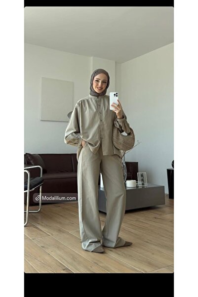 neslihansarıca pantolon ,lastikli pantolon keten pantolon