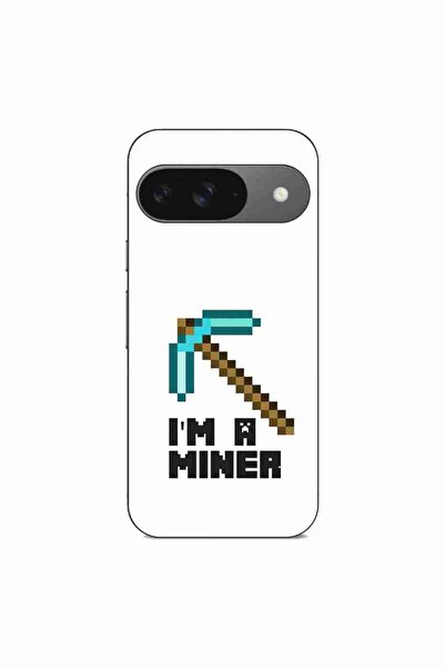 OEM Husa compatibila cu Google Pixel 9 Pro Silicon Gel Tpu Model Minecraft Miner