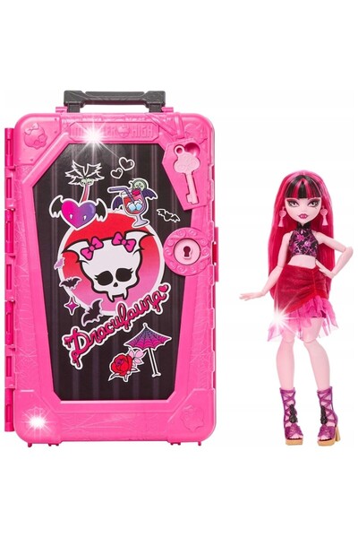mattel Valiză Monster High Draculara Skulltimate Secrets -