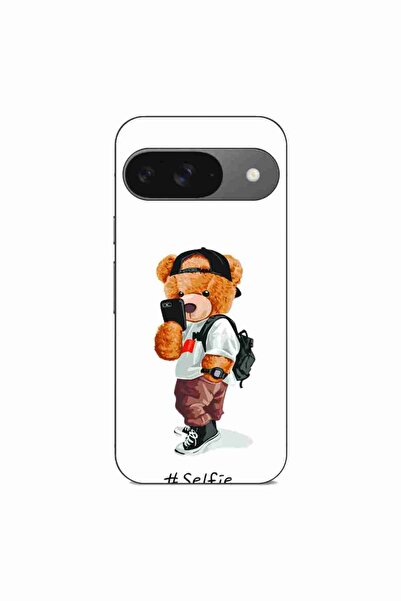OEM Husa compatibila cu Google Pixel 9 Silicon Gel Tpu Model Bear Teddy Selfie