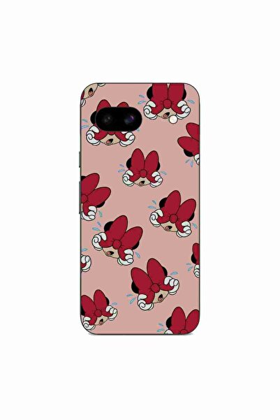OEM Case compatible with Google Pixel 8A Silicone Gel Tpu Minnie Pattern Red ...