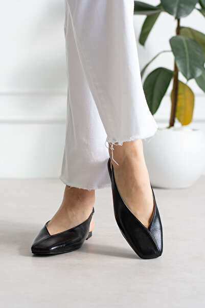 Vaghessa Shoes Vaghessa Lumira kadın ayakkabı babet slingback Babet arka açık...