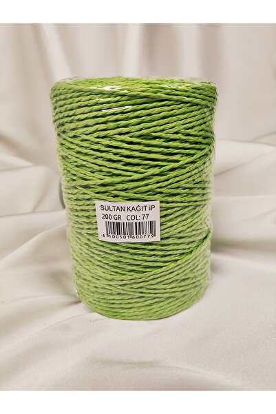 Sultan Paper Thread Hand Knitting Yarn 200Gr.-240Mt. (1 Piece) - Color: 77