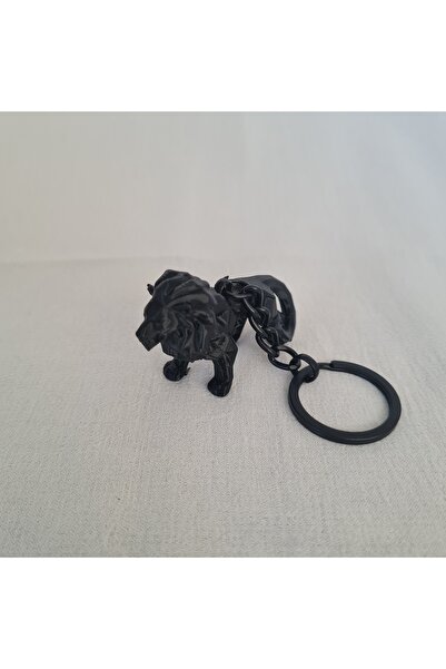 Vahşi Hayvanlar Serisi 3D Tasarım Anahtarlık Ve Çanta Süsü - Aslan
