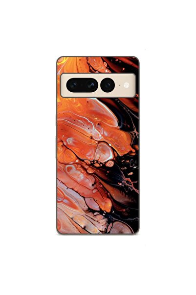 OEM Husa compatibila cu Google Pixel 8 Pro Silicon Gel Tpu Model Abstract Lav...