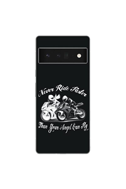 OEM Husa compatibila cu Google Pixel 6 Pro Silicon Gel Tpu Model Never Ride F...
