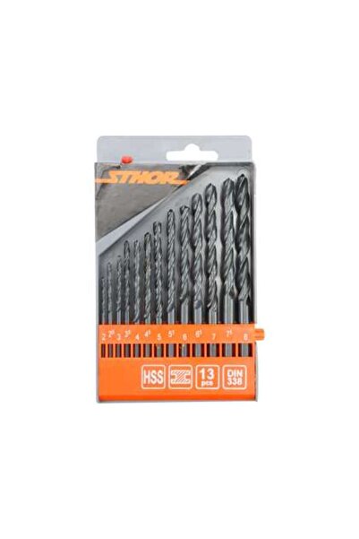 Sthor Set Burghie Pentru Metal - Hss 2,0-8,0Mm, 13 Buc