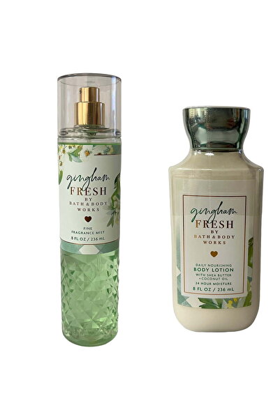 Bath & Body Works Gingham Fresh Fine Fragrance Mist and body lotion