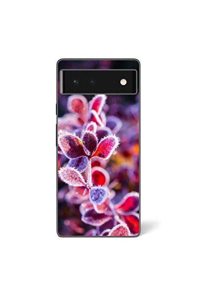 OEM Husa compatibila cu Google Pixel 6 Silicon Gel Tpu Model Flori Inghetate