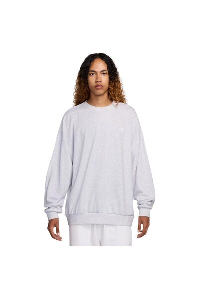 Nike Hanorac bărbătesc supradimensionat din French Terry, cu guler rotund, XL