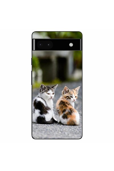 OEM Husa compatibila cu Google Pixel 6A Silicon Gel Tpu Model Kitties