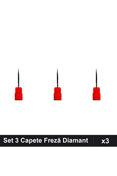 NAİLS Set 3 Capete Freză Diamant Unghii, Manichiură Profesională, Accesoriu A...