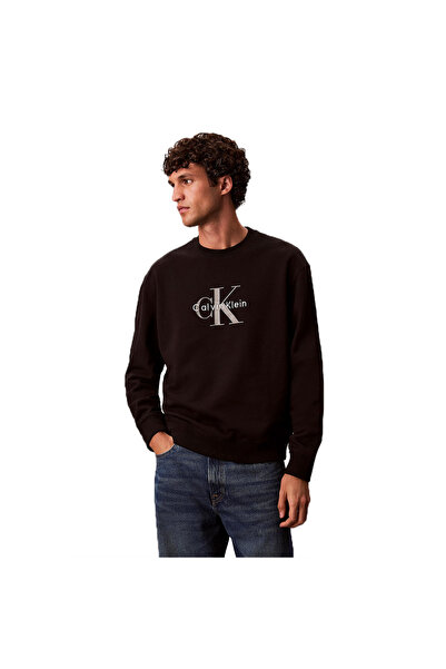 Calvin Klein Hanorac supradimensionat cu monogramă pentru bărbați XL